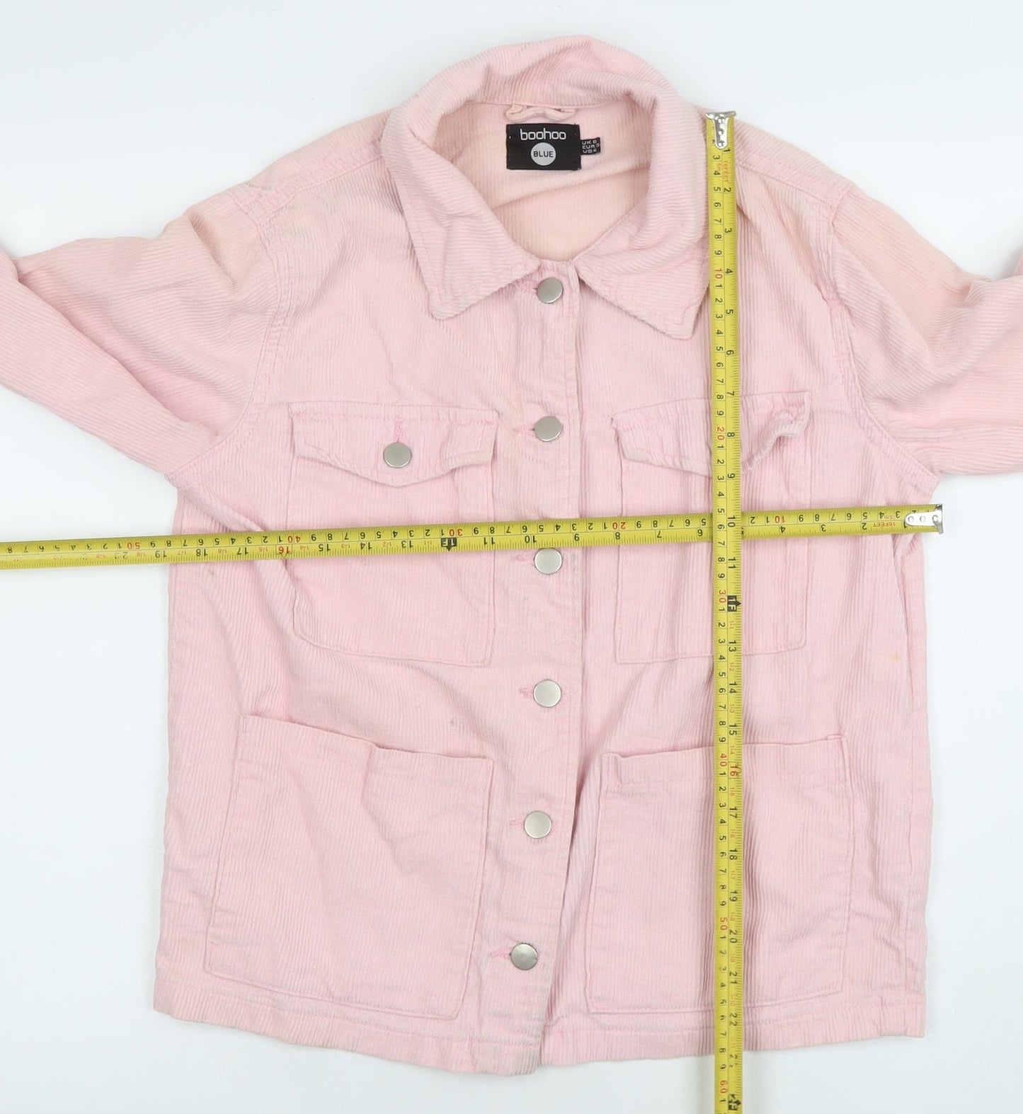 Womens UK Size 8 Boohoo Pink Basic Jacket