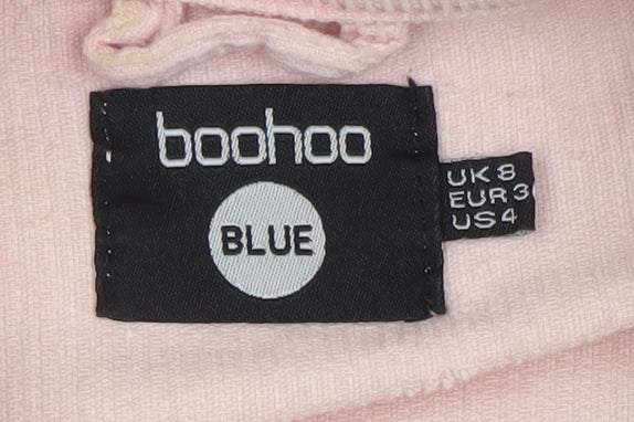 Womens UK Size 8 Boohoo Pink Basic Jacket
