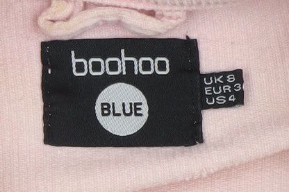 Womens UK Size 8 Boohoo Pink Basic Jacket
