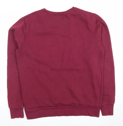Mens UK Size L LONDON CO Red Pullover Sweatshirt