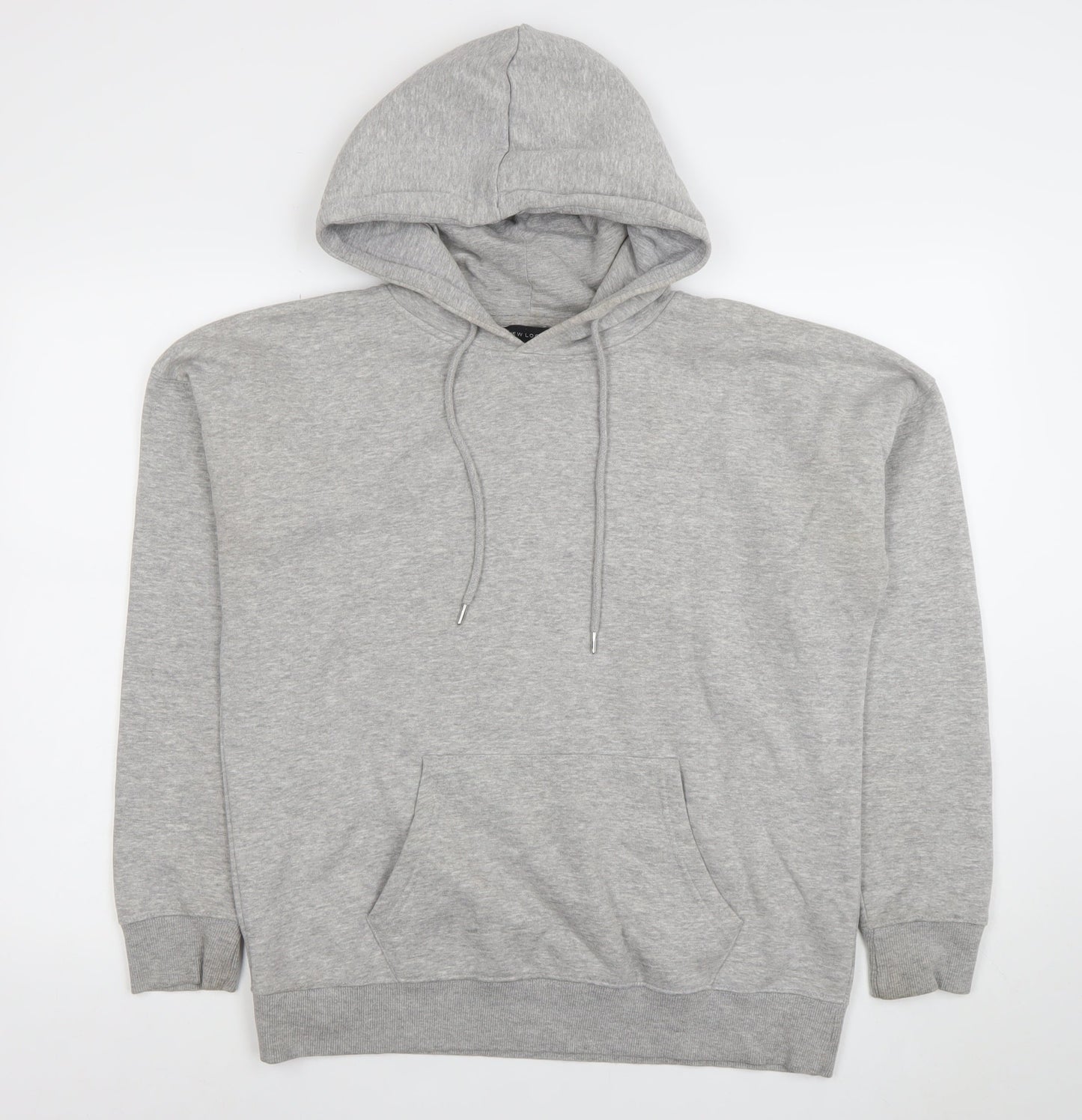 Mens UK Size M New Look Grey Pullover Hoodie