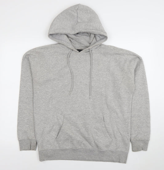Mens UK Size M New Look Grey Pullover Hoodie