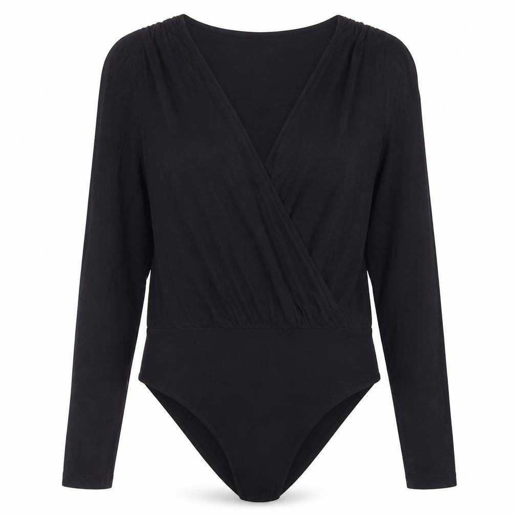 Womens UK Size L Gallery One-Piece Black Bodysuit