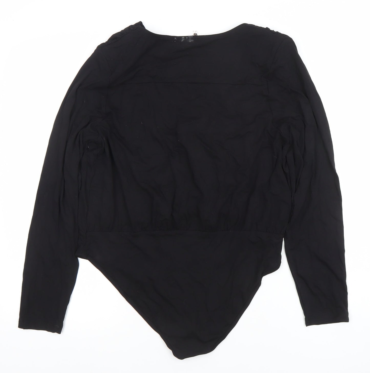 Womens UK Size L Gallery One-Piece Black Bodysuit