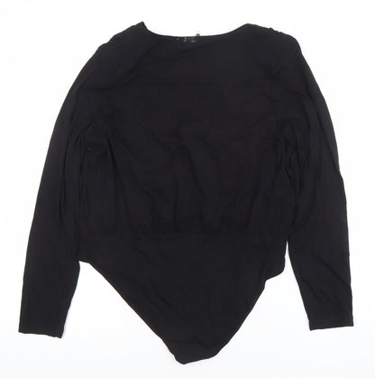 Womens UK Size L Gallery One-Piece Black Bodysuit