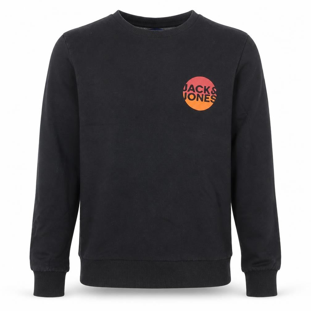 Mens UK Size S JACK & JONES Black Pullover Sweatshirt