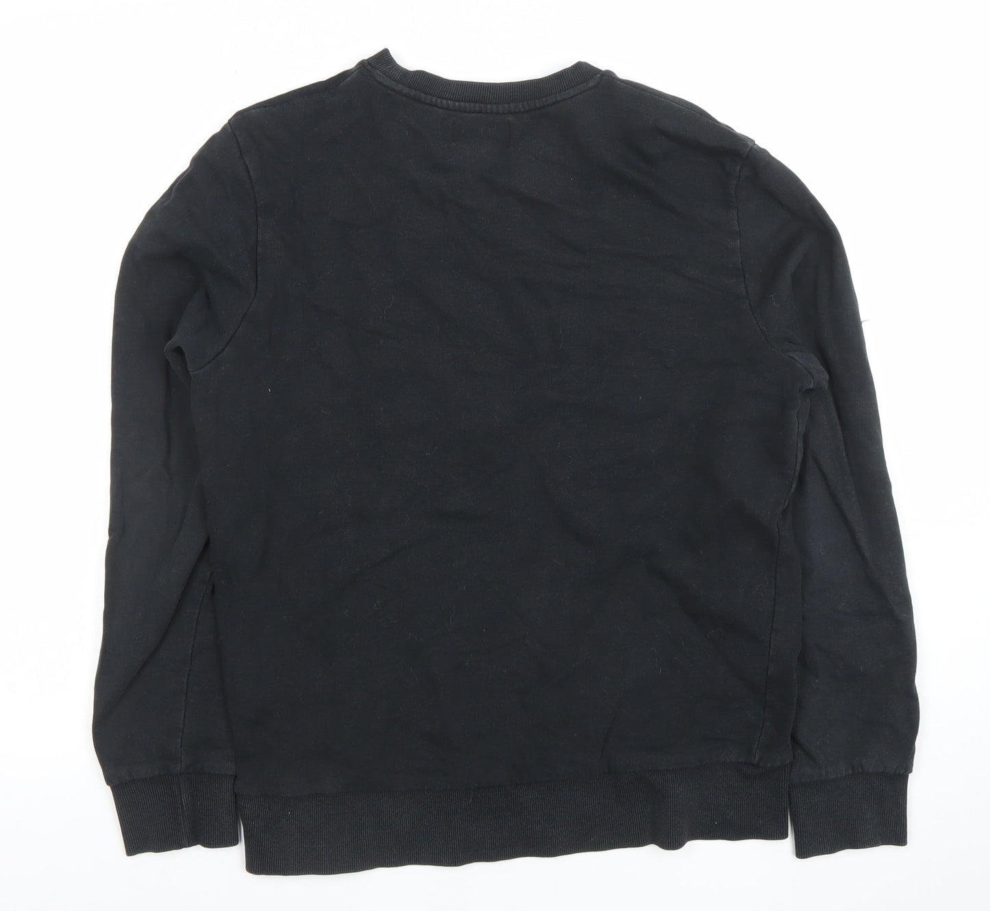 Mens UK Size S JACK & JONES Black Pullover Sweatshirt