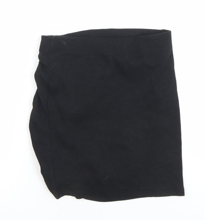 Womens UK Size M Zara Straight & Pencil Jersey Skirt