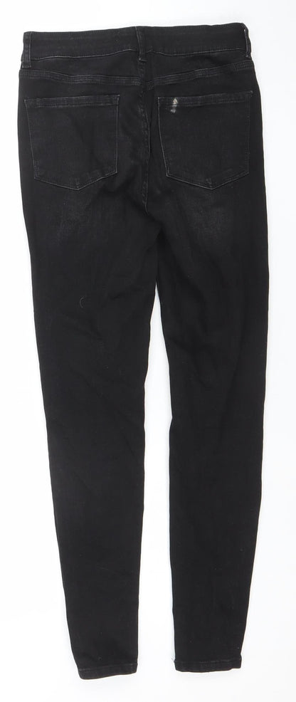 Denim Co Womens Black Skinny Distressed Jeans Size 8