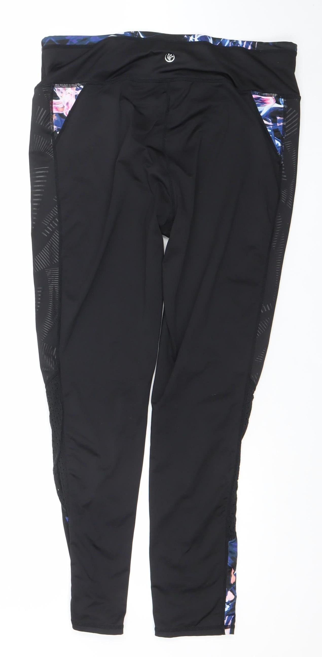 Womens UK Size L Dunnes Stores Athletic Fit Leggings Black Leggings