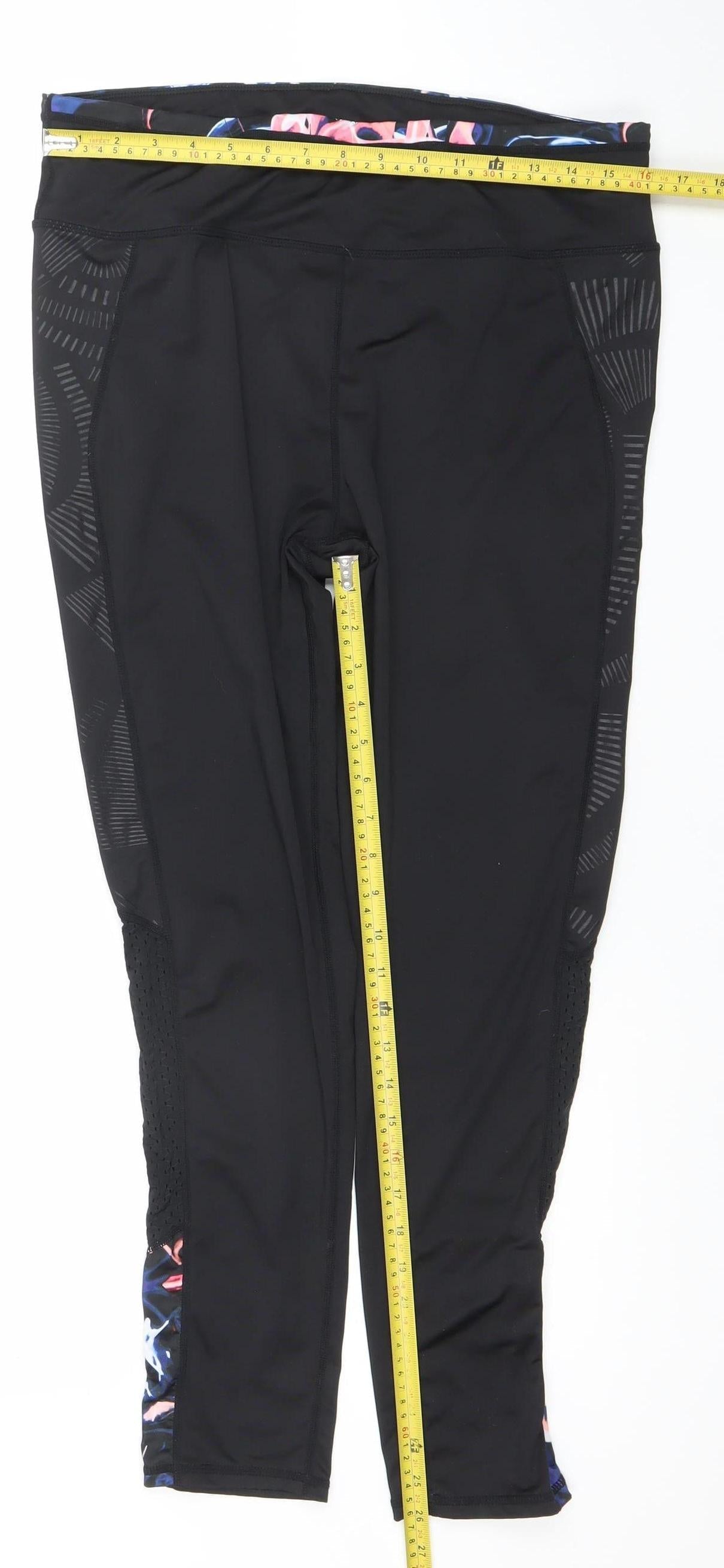 Womens UK Size L Dunnes Stores Athletic Fit Leggings Black Leggings