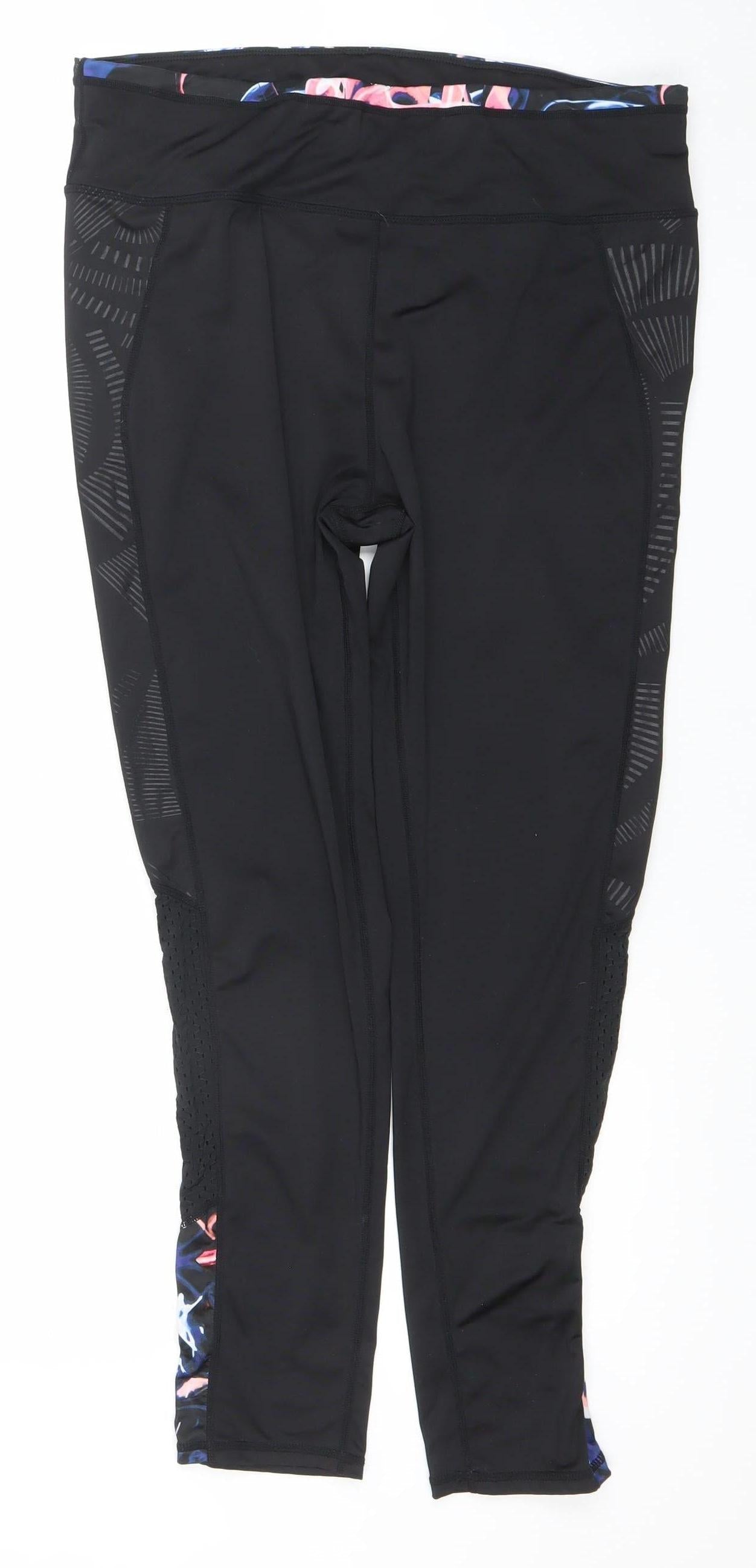 Womens UK Size L Dunnes Stores Athletic Fit Leggings Black Leggings