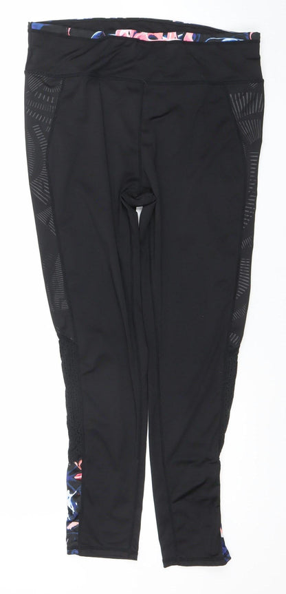Womens UK Size L Dunnes Stores Athletic Fit Leggings Black Leggings
