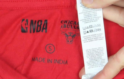Mens UK Size S NBA Red  T-Shirt