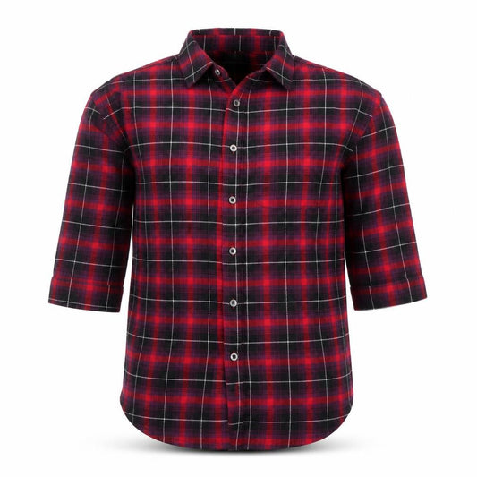 Next Boys Red Check Flannel Long Sleeve Nightshirt 7 Years