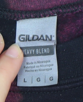 Mens UK Size L Gildan Multicoloured Pullover Sweatshirt