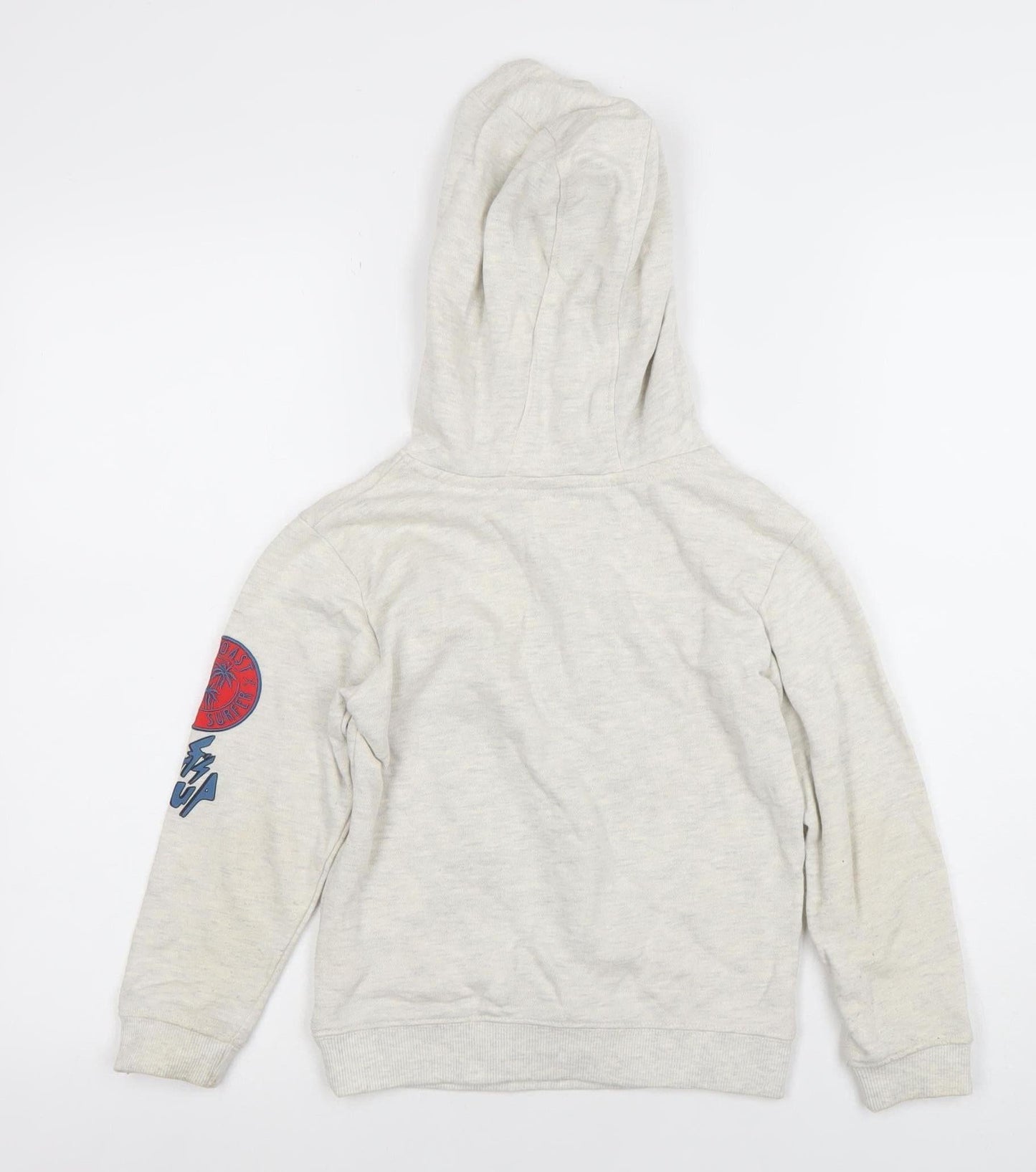 Boys UK Size 7-8 Years Primark Beige Pullover Hoodie