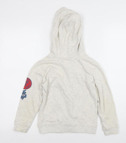 Boys UK Size 7-8 Years Primark Beige Pullover Hoodie