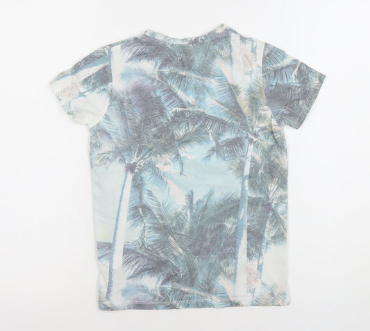 Boys UK Size 7-8 Years Rebel by Primark Blue Basic T-Shirt
