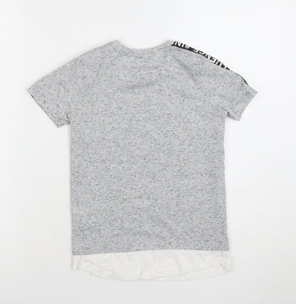 Boys UK Size 7-8 Years Primark Grey Basic T-Shirt