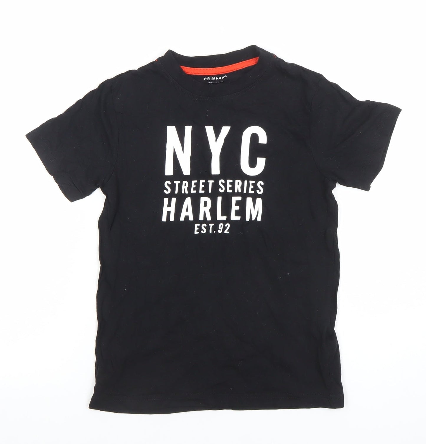 Boys UK Size 8-9 Years Primark Black Basic T-Shirt