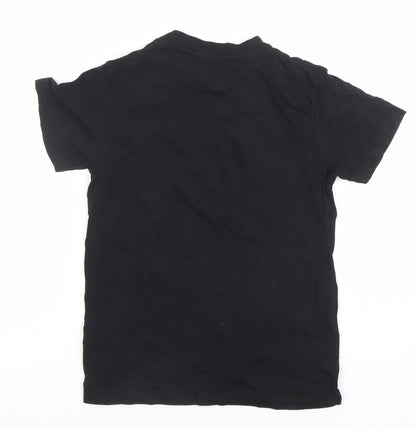 Boys UK Size 8-9 Years Primark Black Basic T-Shirt