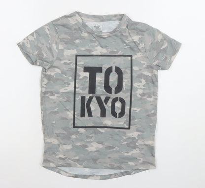 Boys UK Size 7 Years Primark Grey Basic T-Shirt