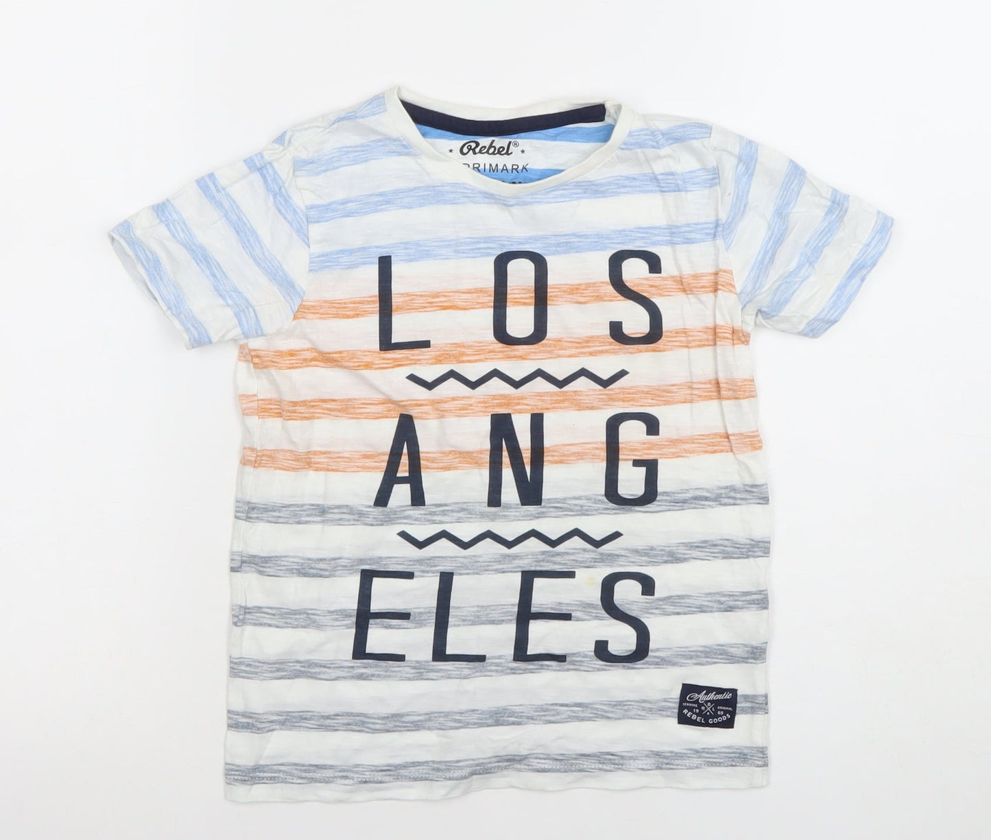 Boys UK Size 7-8 Years Rebel by Primark Multicoloured Basic T-Shirt