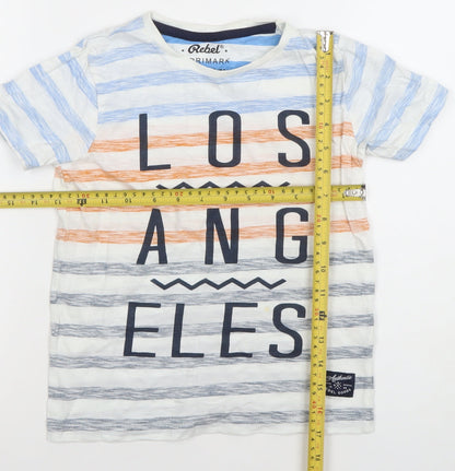 Boys UK Size 7-8 Years Rebel by Primark Multicoloured Basic T-Shirt
