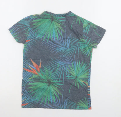 Rebel by Primark Boys Multicoloured Tropical Print T-Shirt 7 Years