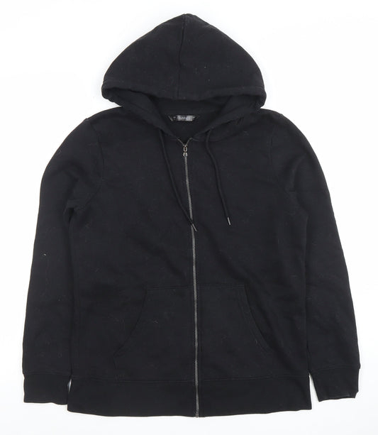 Dunnes Women's Black Full Zip Hoodie Size S Casual Cotton Blend
