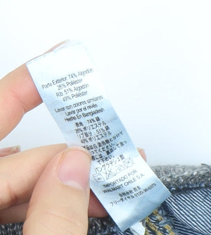 George Boys Blue Denim Jeans 6-7 Years Straight Fit Elastic Waist