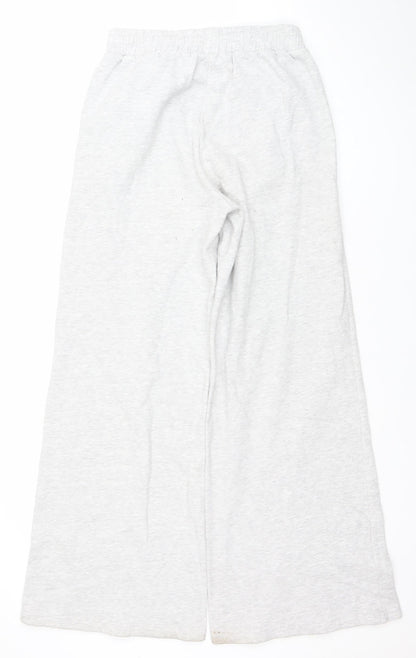 Bershka Women Grey Small Sweat Activewear Shorts Cotton Blend