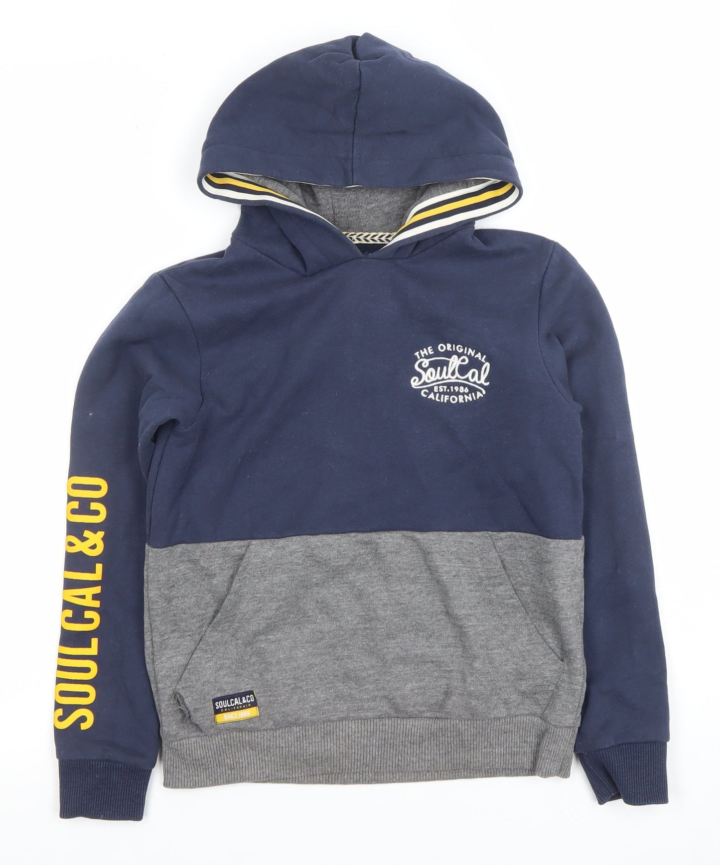 Boys UK Size 9-10 Years SoulCal & Co Grey Pullover Hoodie