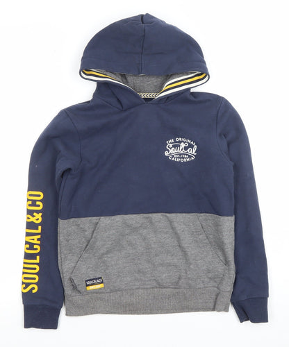 Boys UK Size 9-10 Years SoulCal & Co Grey Pullover Hoodie