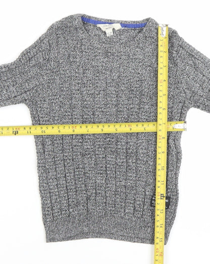 River Island Mini Grey Knit Pullover Jumper 12-18 Months Unisex Baby