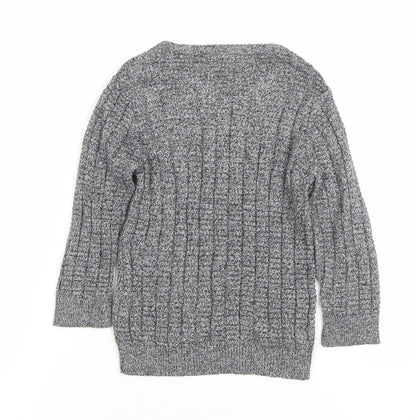 River Island Mini Grey Knit Pullover Jumper 12-18 Months Unisex Baby