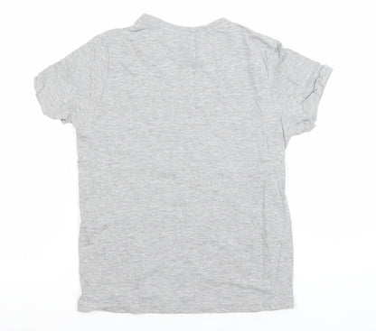 Boys UK Size 6-7 Years Rebel by Primark Grey Basic T-Shirt