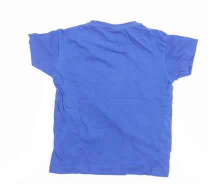 Texmania Blue Fun Graphic Print Cotton Baby T-Shirt 12 Months