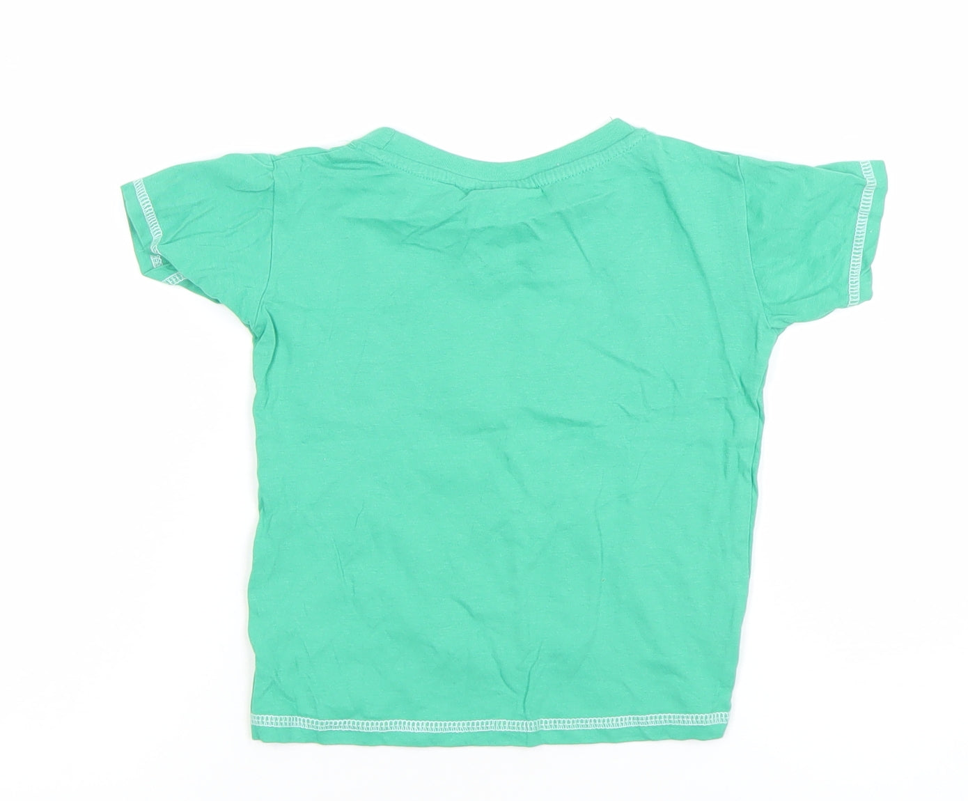 Boys UK Size 3-4 Years Traditional Craftwear Green Basic T-Shirt