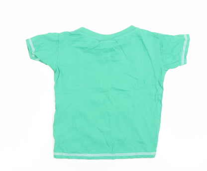 Boys UK Size 3-4 Years Traditional Craftwear Green Basic T-Shirt