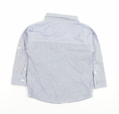 Boys UK Size 2 Years U.S. Polo Assn. Blue Basic Button-Up