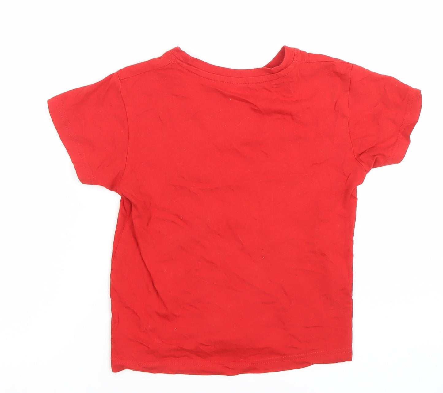 Boys UK Size 5-6 Years Roly Red Basic T-Shirt
