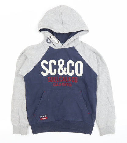 Boys UK Size 9-10 Years SoulCal & Co Blue Pullover Hoodie