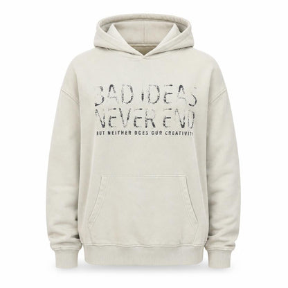 Womens UK Size L Pull & Bear Beige Pullover Hoodie