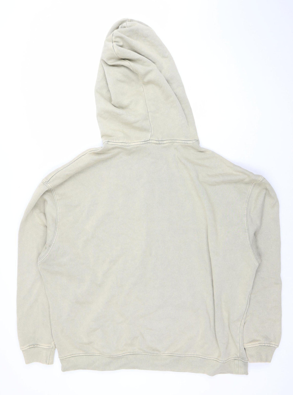 Womens UK Size L Pull & Bear Beige Pullover Hoodie
