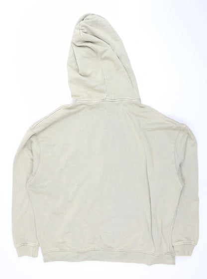Womens UK Size L Pull & Bear Beige Pullover Hoodie