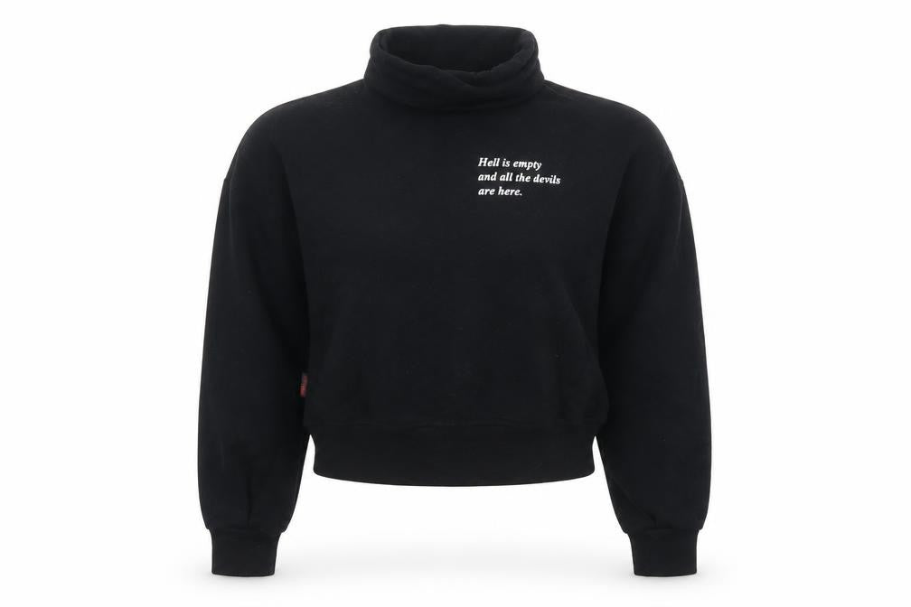 Womens UK Size XS PLNY LALA Black Pullover Sweatshirt