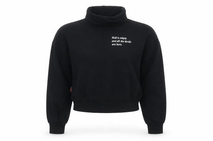 Womens UK Size XS PLNY LALA Black Pullover Sweatshirt