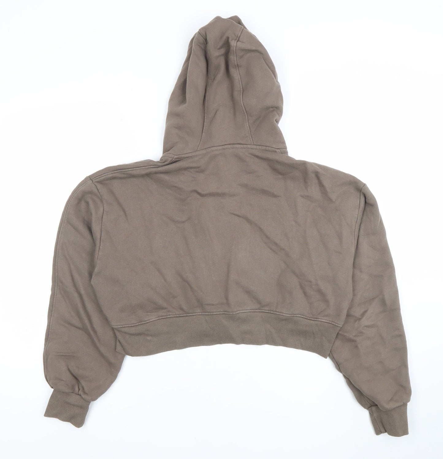 Womens UK Size S Good For Nothing Brown Full Zip Hoodie